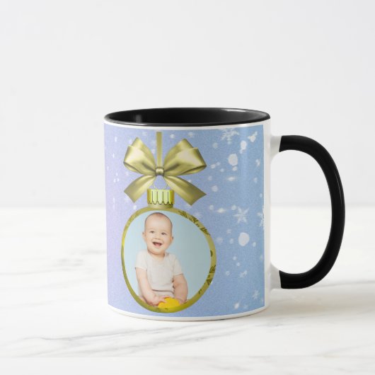 Kerstmis Baby Foto Mok (Rechts)