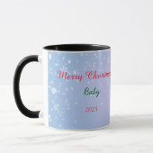 Kerstmis Baby Foto Mok (Links)
