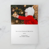 Kerstmis Baby Foto Religieuze Bijbel Verse Folded Feestdagen Kaart (Binnen)