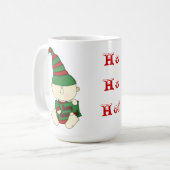 Kerstmis, Baby-groen+rood Mok (Voorkant links)