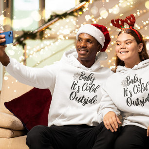Kerstmis Baby Het is koud buiten de zwangerschap Hoodie