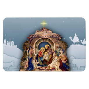 Kerstmis Baby Jesus 4 x 6 Magneet