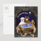 Kerstmis Baby Jesus Feestdagenkaart (Voorkant / Achterkant)