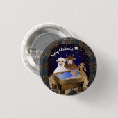 Kerstmis Baby Jesus Ronde Button 3,2 Cm (Voorkant /achterkant)