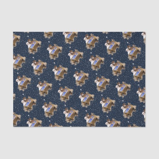 Kerstmis Baby Jesus Tissuepapier (Voorkant)