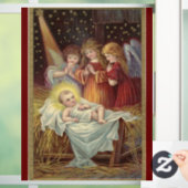 Kerstmis Baby Jesus Window Cling Raamsticker (Huis)