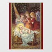 Kerstmis Baby Jesus Window Cling Raamsticker (Vel)