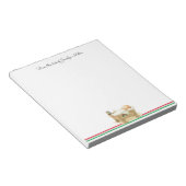 Kerstmis Baby Jezus script Jouw naam cadeautje toe Notitieblok (Schuin)