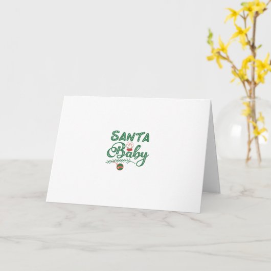 Kerstmis baby kaart (Gele Bloem)