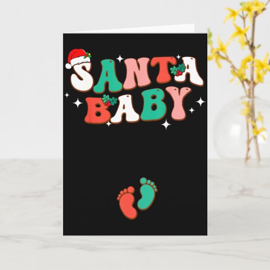 Kerstmis Baby Kerst Zwangerschap Aankondiging Zwan (Gele Bloem)