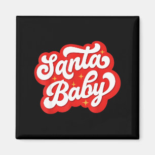 Kerstmis Baby Kerst Zwangerschapsaankondiging Zwan Magneet
