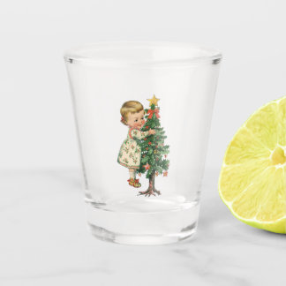 Kerstmis Baby Meisje Shot Glas