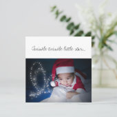 Kerstmis: Baby met Pet Kaart (Staand voorkant)