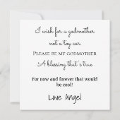 Kerstmis: Baby met Pet Kaart (Achterkant)