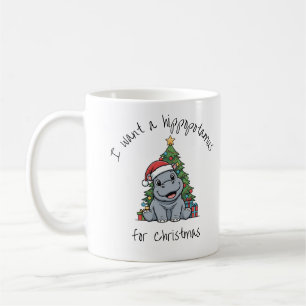 Kerstmis Baby Nijlpaard Mok