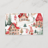 Kerstmis Baby shower Diaper Raffle Ticket Informatiekaartje (Achterkant)