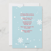 Kerstmis Baby shower Fotouitnodiging Kaart (Achterkant)