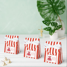 Kerstmis Baby Shower | Kleren van de Kerstman Rood Bedankdoosjes