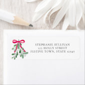 Kerstmis Baby shower Return-adres Etiket (Insitu)