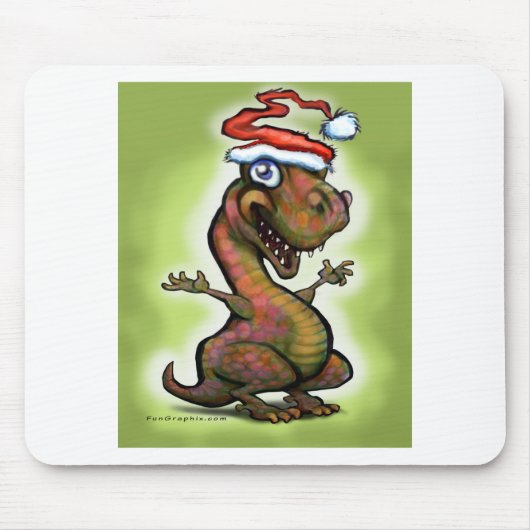 Kerstmis Baby T-Rex Muismat (Voorkant)