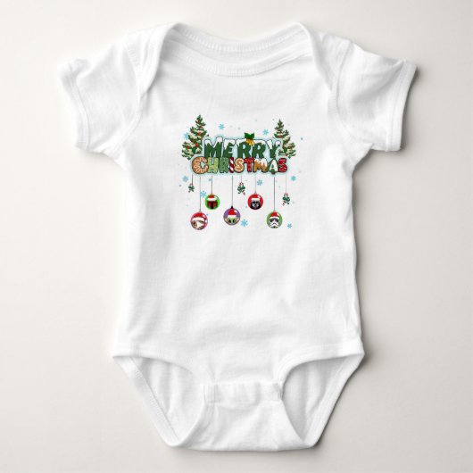 Kerstmis Baby T-Shirt (Voorkant)