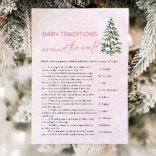 Kerstmis Baby Tradities Rond De Wereld Spel Kaart