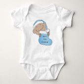 Kerstmis Baby van Colour Blue Pet Romper (Voorkant)