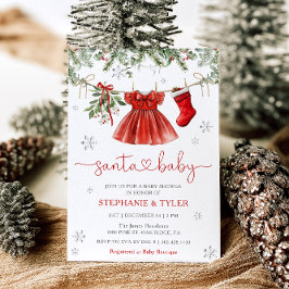 Kerstmis Baby Winter Kerst Baby Shower Uitnodiging