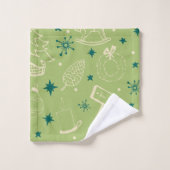 Kerstmis Bad Handdoek (Wasdoekje)