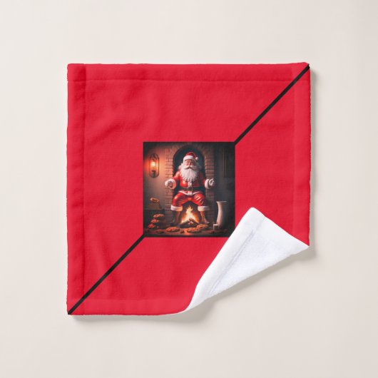 Kerstmis Bad Handdoek (Wasdoekje)