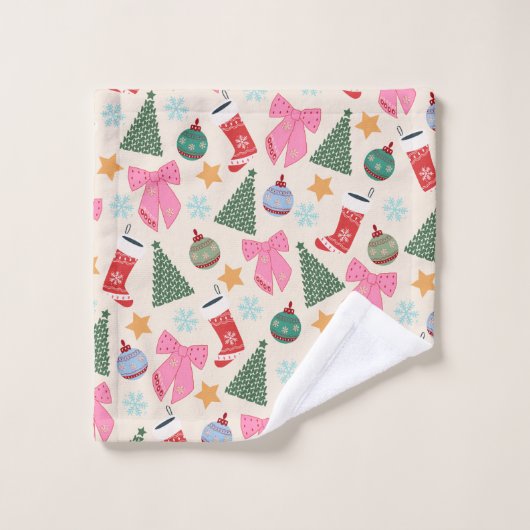 Kerstmis Bad Handdoek (Wasdoekje)