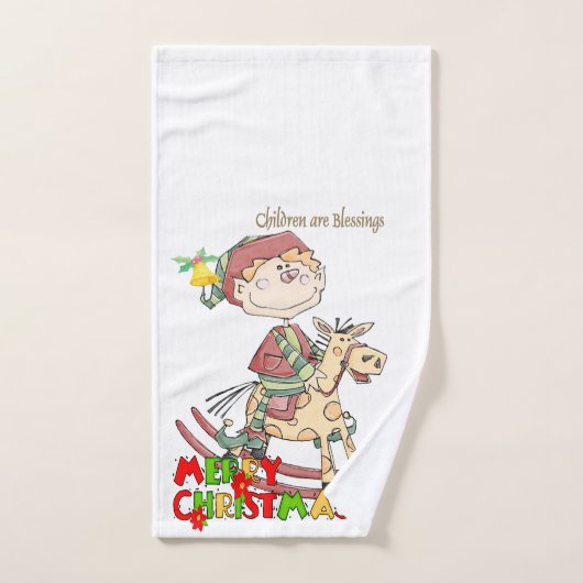 Kerstmis badhanddoek sets, kinderen zijn zegeninge bad handdoek (Handdoek)