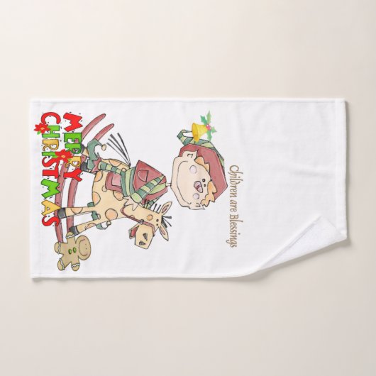 Kerstmis badhanddoek sets, kinderen zijn zegeninge bad handdoek (Handdoek)