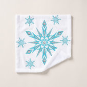Kerstmis badhanddoek sets, sneeuwvlok bad handdoek (Wasdoekje)