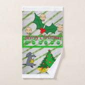 Kerstmis badhanddoekjes sets, muizen bad handdoek (Handdoek)