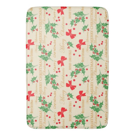 Kerstmis Badmat (Voorkant Verticaal)