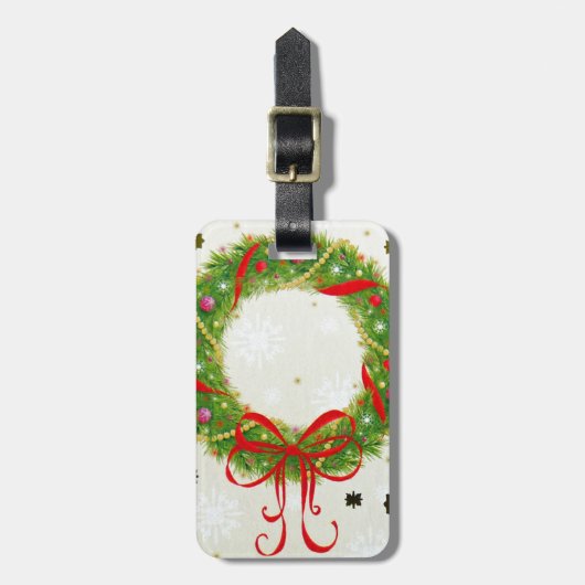Kerstmis Bagagelabel (Voorkant verticaal)