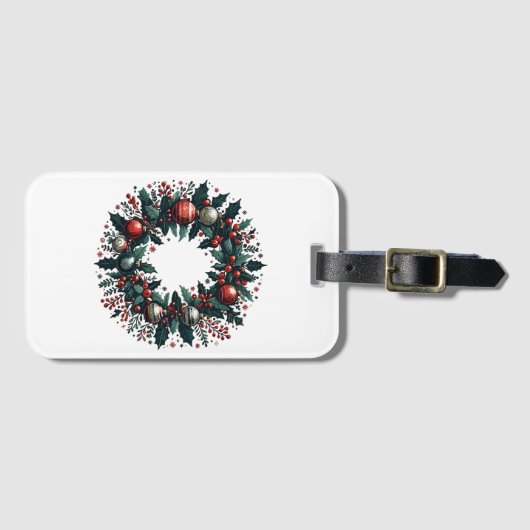 Kerstmis Bagagelabel (Voorkant (horizontaal))