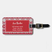 Kerstmis Bagagelabel (Voorkant horizontaal)