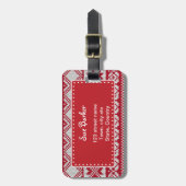 Kerstmis Bagagelabel (Voorkant verticaal)