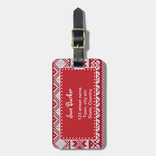 Kerstmis Bagagelabel (Voorkant verticaal)