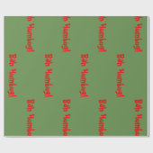 Kerstmis Bah Humbug! Cadeaupapier (Vlak)