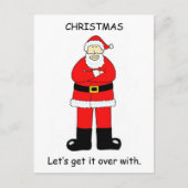 Kerstmis Bah Humbug Feestdagenkaart (Voorkant)