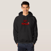 Kerstmis Bah Humbug Hoodie (Voorkant volledig)