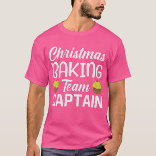 Kerstmis bakken Team Kapitein T-shirt