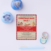 Kerstmis Bakverkoop Fondsenwerving Flyer (Enkel)