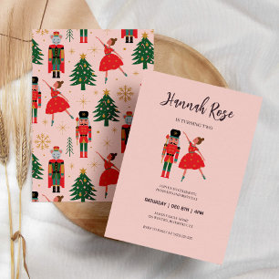 Kerstmis: Ballerina Baby Girl Birthday Kaart