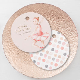 Kerstmis Ballerina Cadeaubijslage Bedankjes Labels