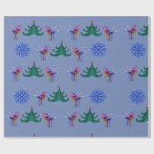 Kerstmis Ballet Dans Cadeaupapier (Vlak)