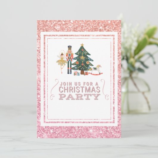 Kerstmis: Balletpartij Kaart (Staand voorkant)